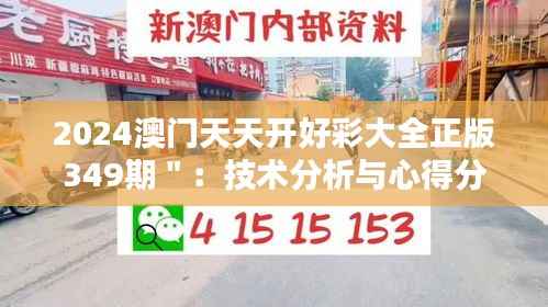 2024澳门天天开好彩大全正版349期":技术分析与心得分享的结合