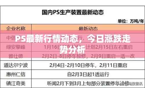 PS最新行情动态,今日涨跌走势分析